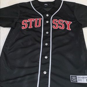 STUSSY mesh baseball jersey